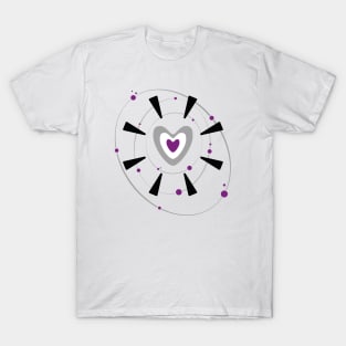 Orbit my heart - Asexual T-Shirt